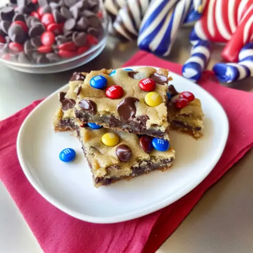 Brown Butter Sheet Pan M&M Chocolate Chip Cookies