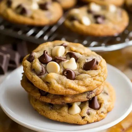 Triple Chocolate Chip Cookies
