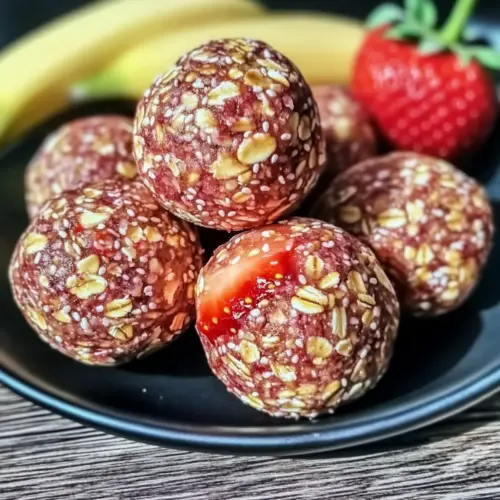 Strawberry and Banana Oat Balls