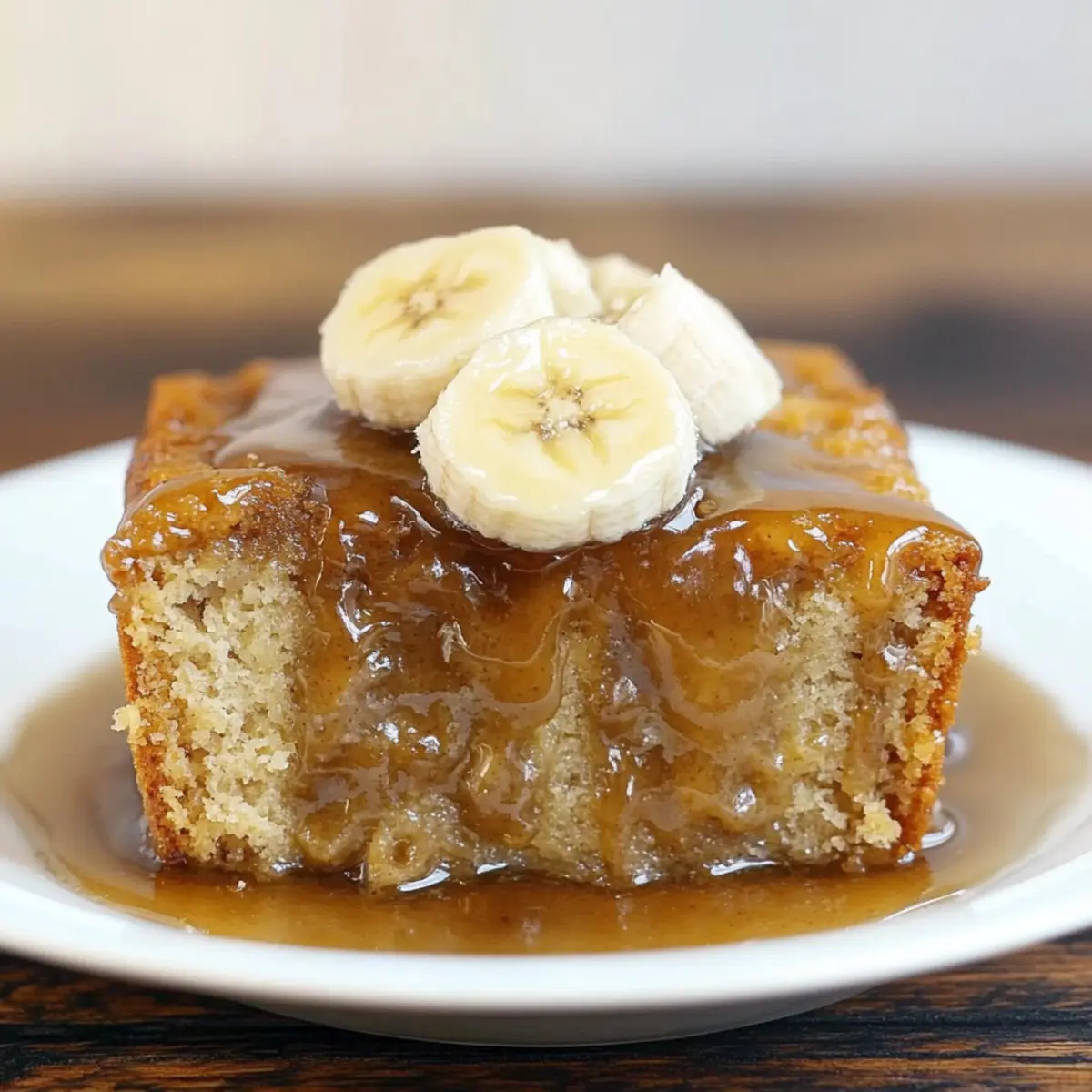 Banana Bread Pudding Cake
