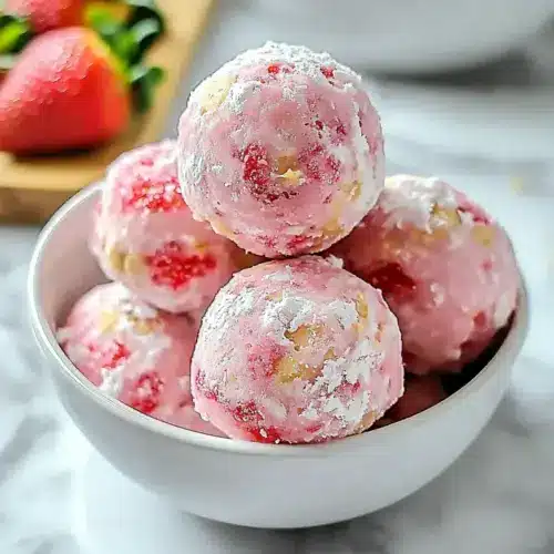 Strawberry Shortcake Energy Bites