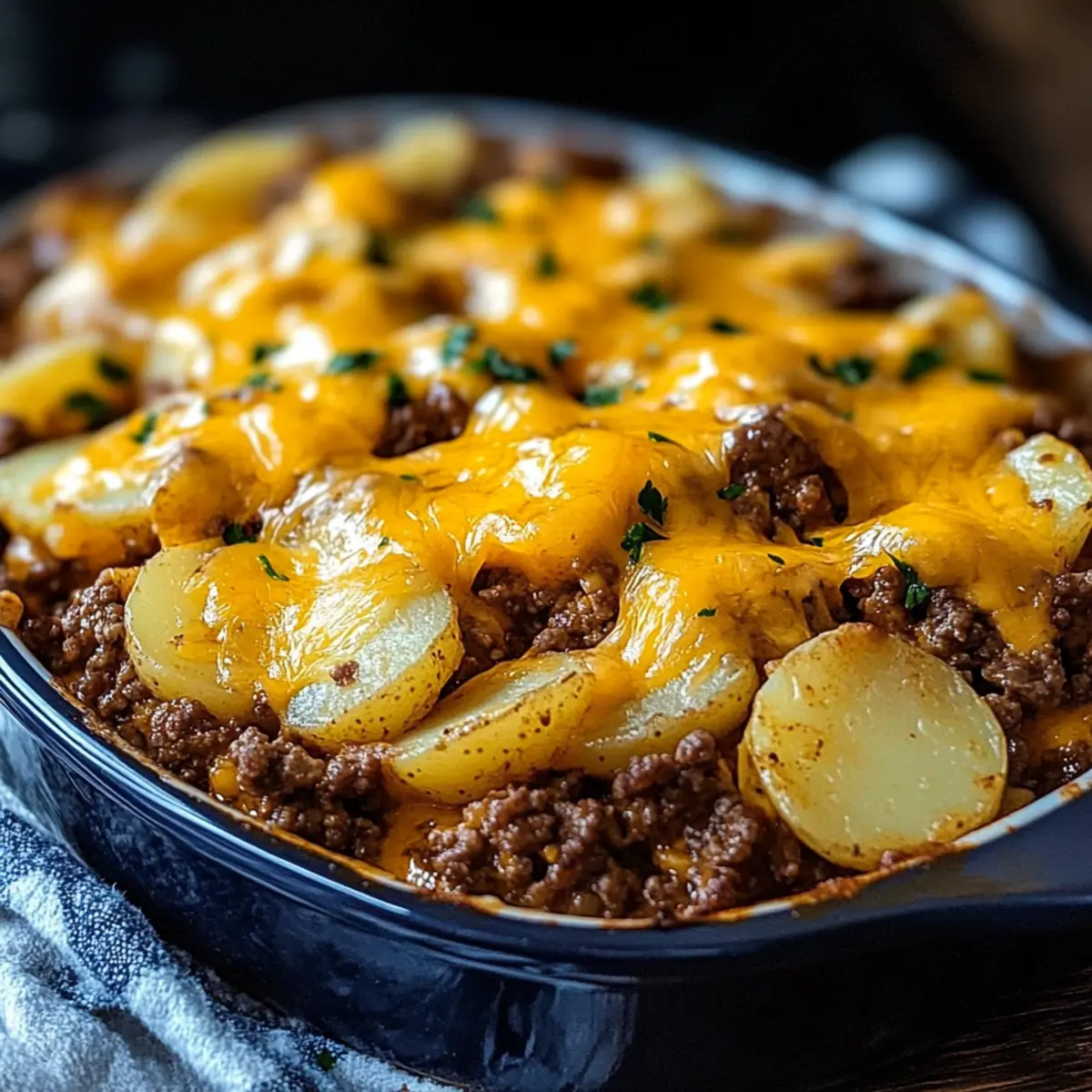 Cheesy Ground Beef and Potatoes