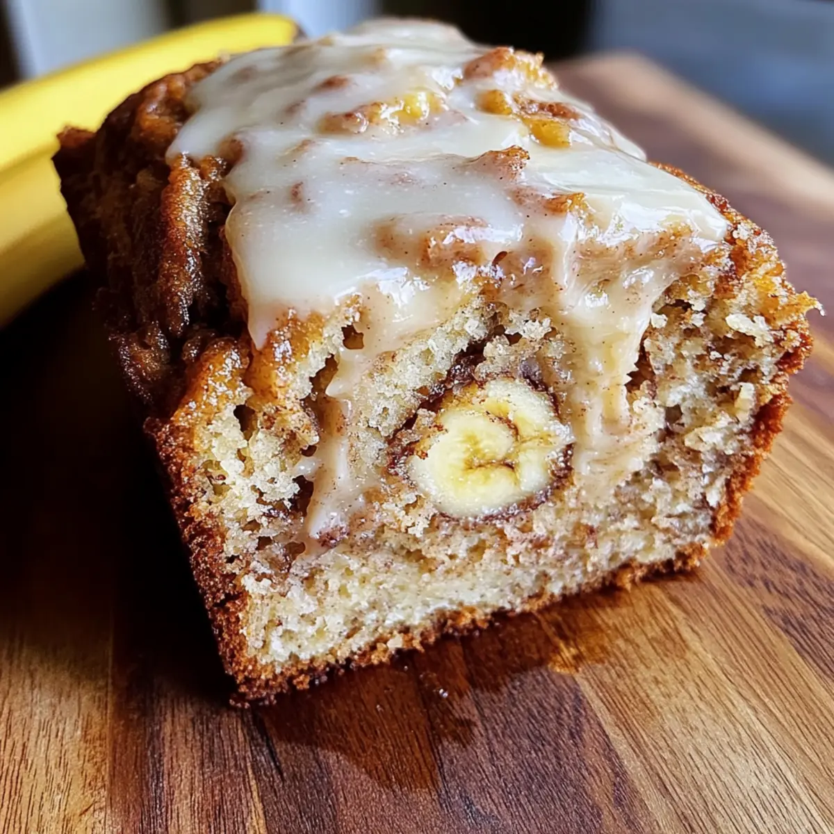 Cinnamon Roll Banana Bread