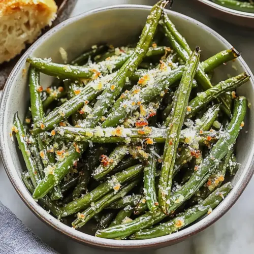 Green Beans With Garlic & Parmesan