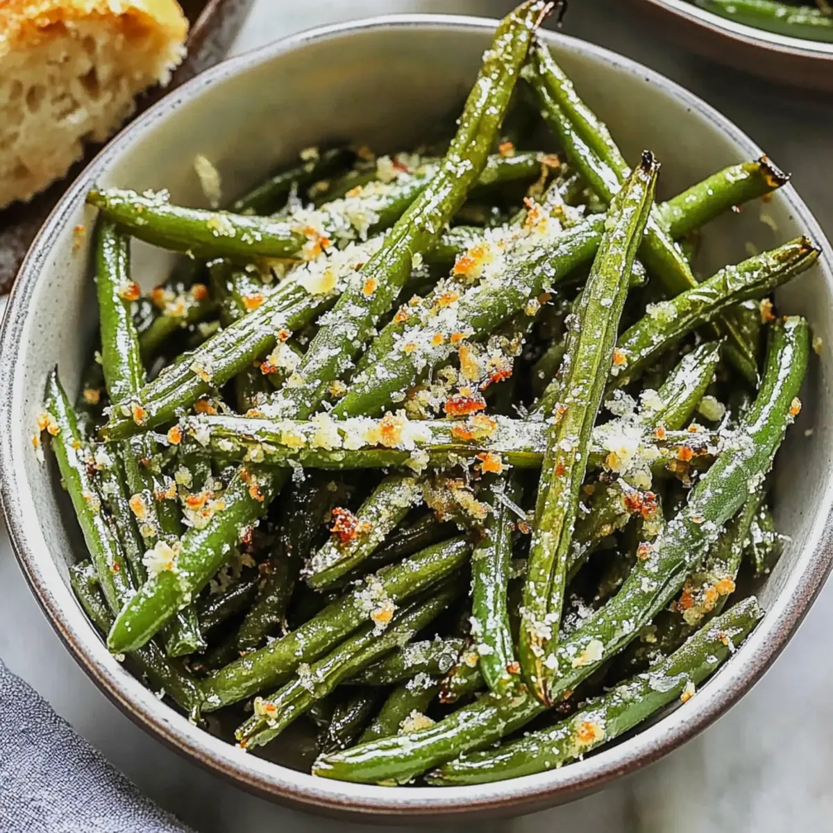 Green Beans With Garlic & Parmesan