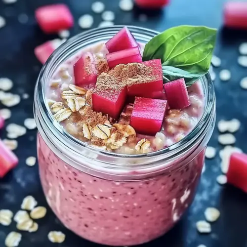 Rhubarb Overnight Oats