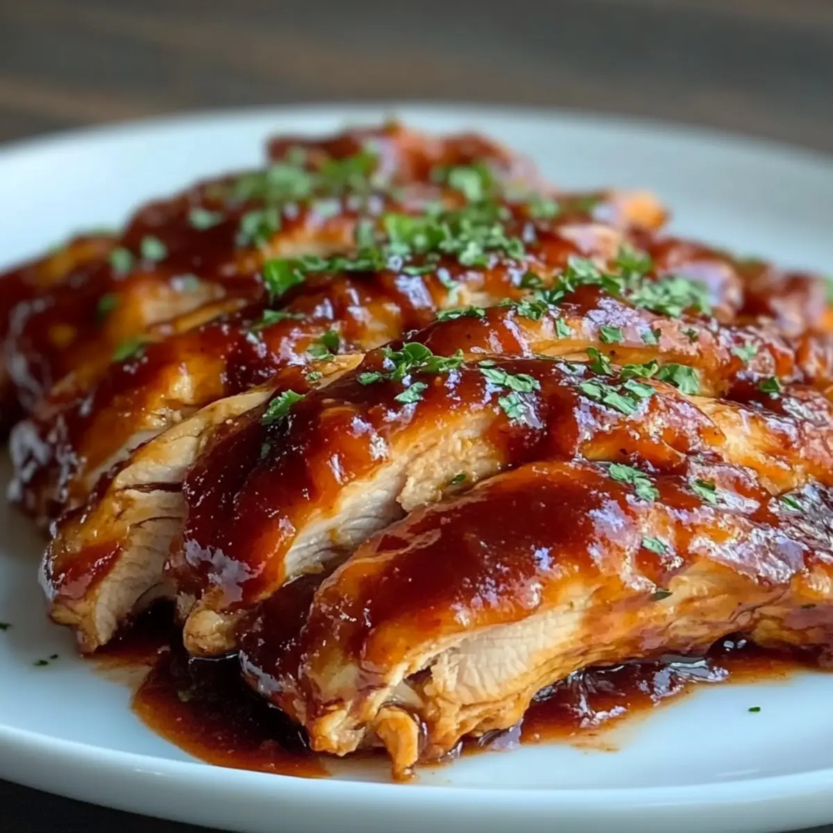 Chicken with Sweet BBQ Sauce