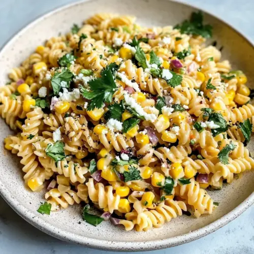 Creamy Street Corn Pasta Salad