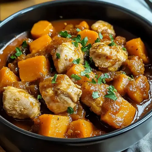 Crockpot Chicken and Sweet Potatoes