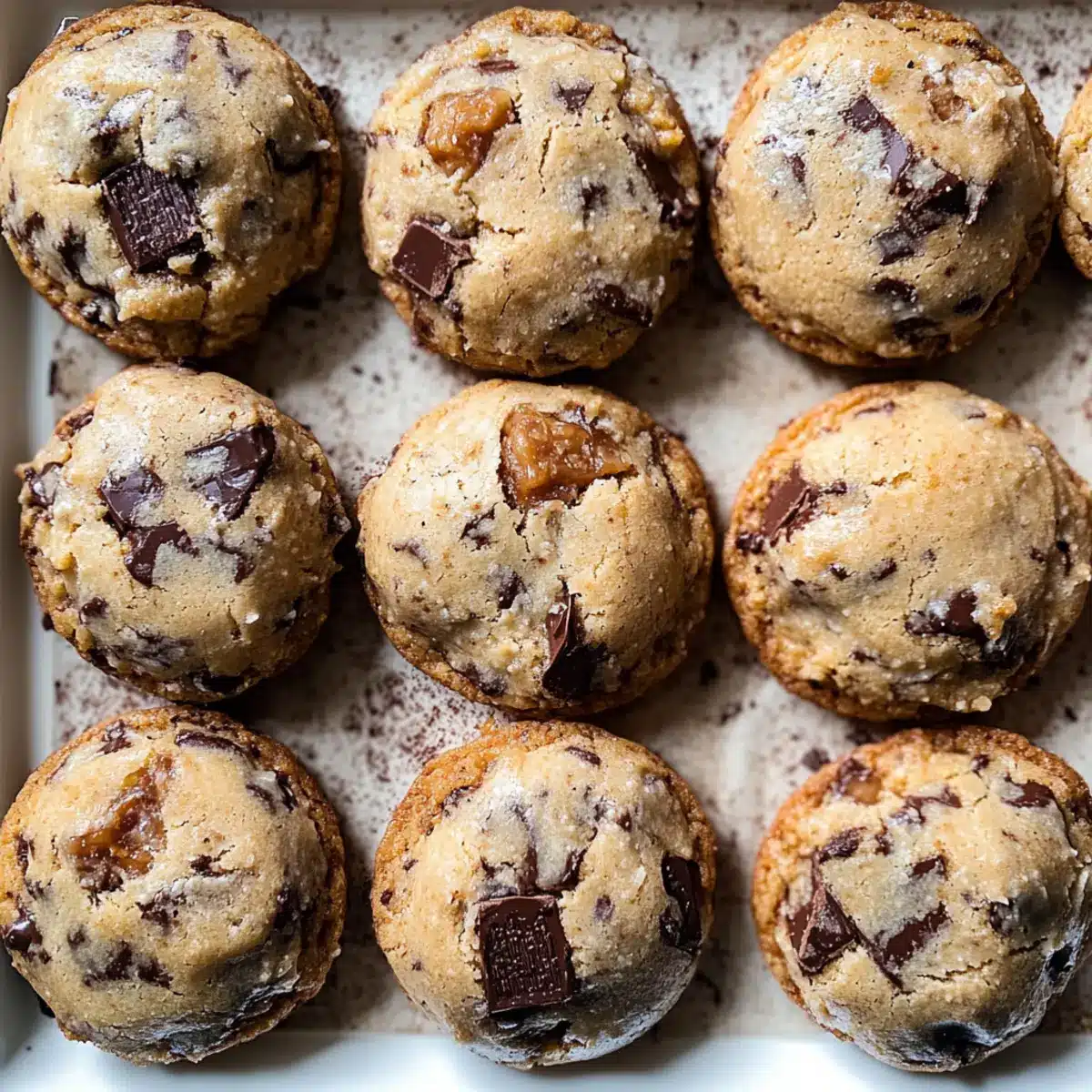 Browned Butter Toffee Chocolate Chip Cookies