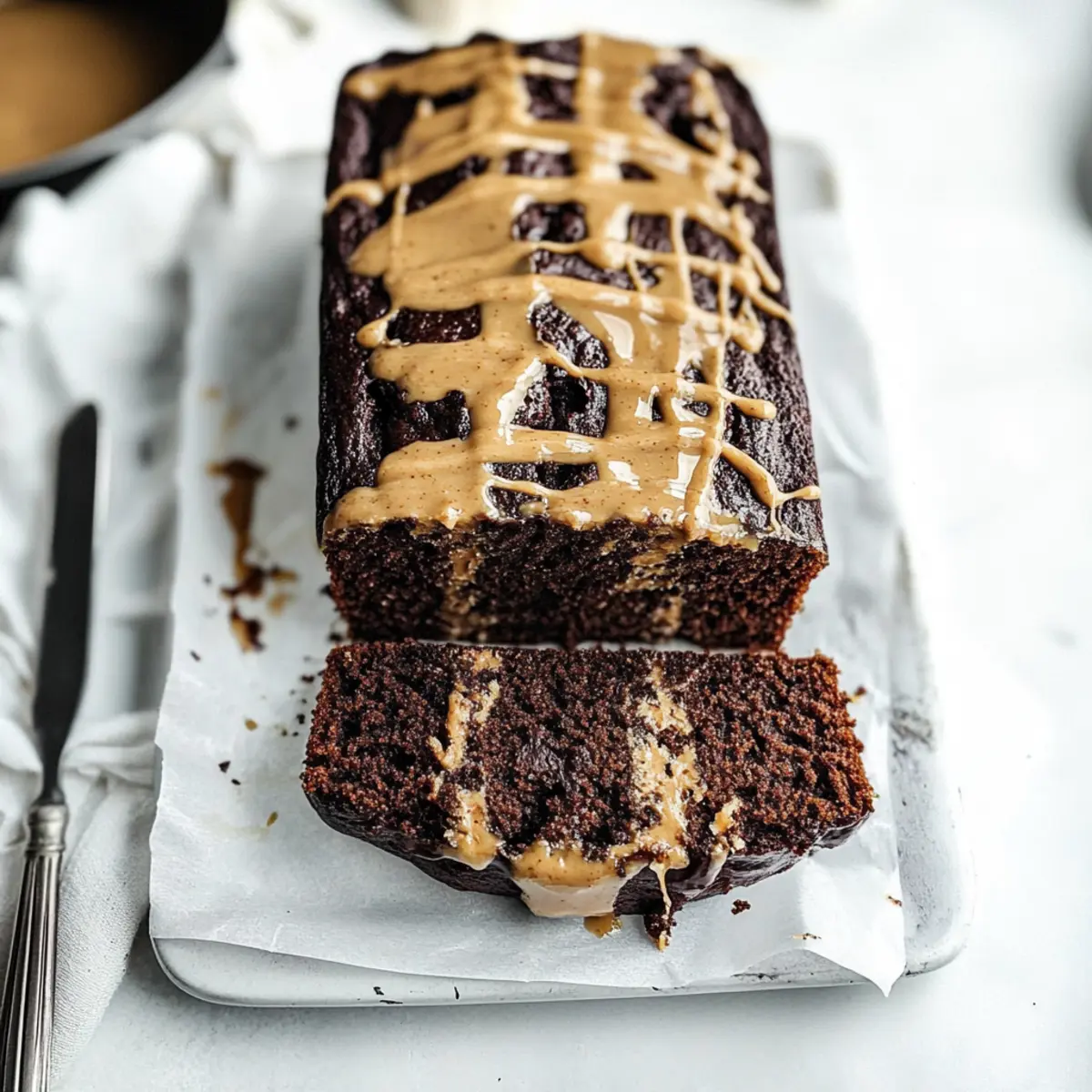 Chocolate Peanut Butter Banana Bread
