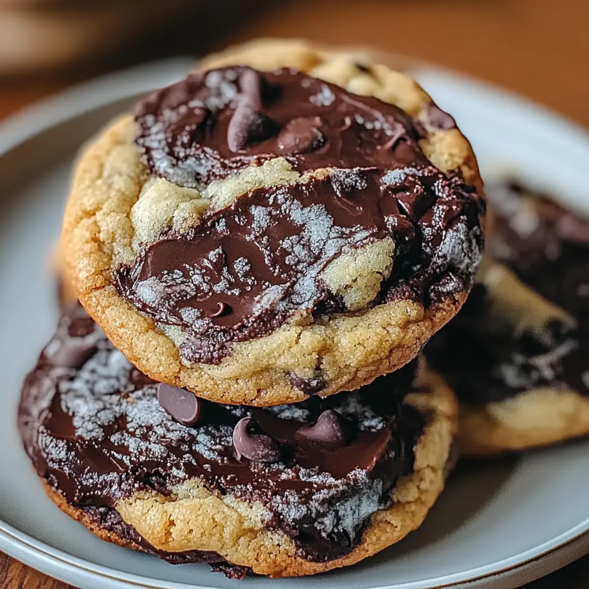 Marble Chocolate Chips Cookies