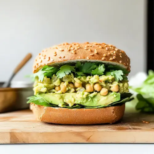 Smashed Chickpea Avocado Dill Pickle Sandwiches