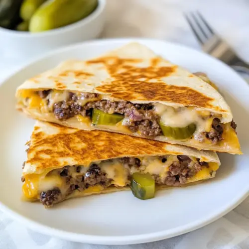 Cheeseburger Quesadilla