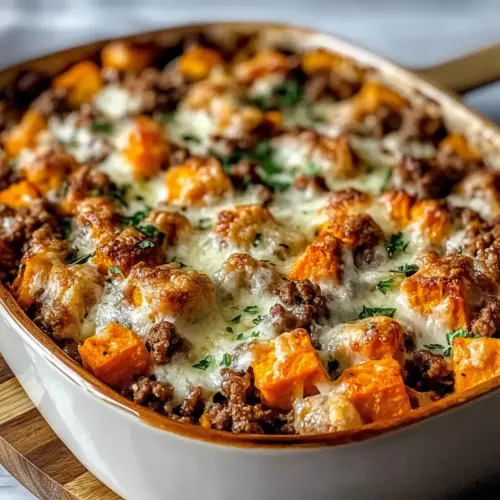 GROUND TURKEY SWEET POTATO BAKE