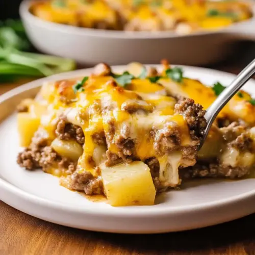 5-Ingredient Ground Beef Casserole