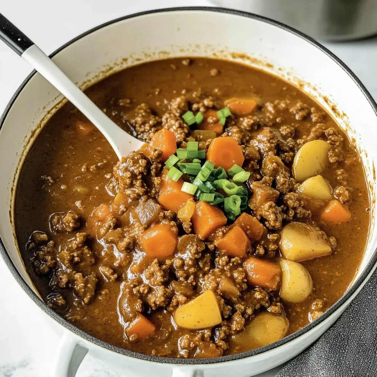 Ground Beef Japanese Curry
