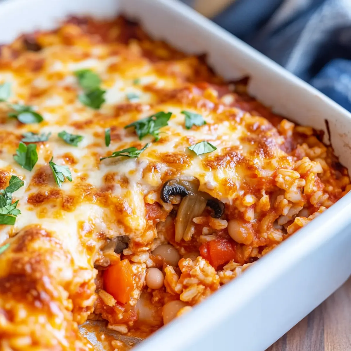 Vegetarian Pizza Casserole
