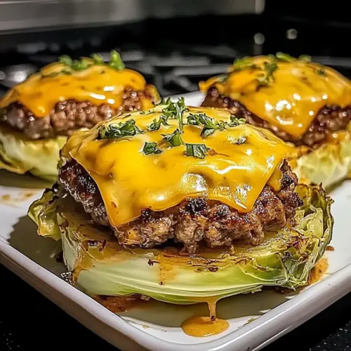 Oven-Baked Cabbage Burgers