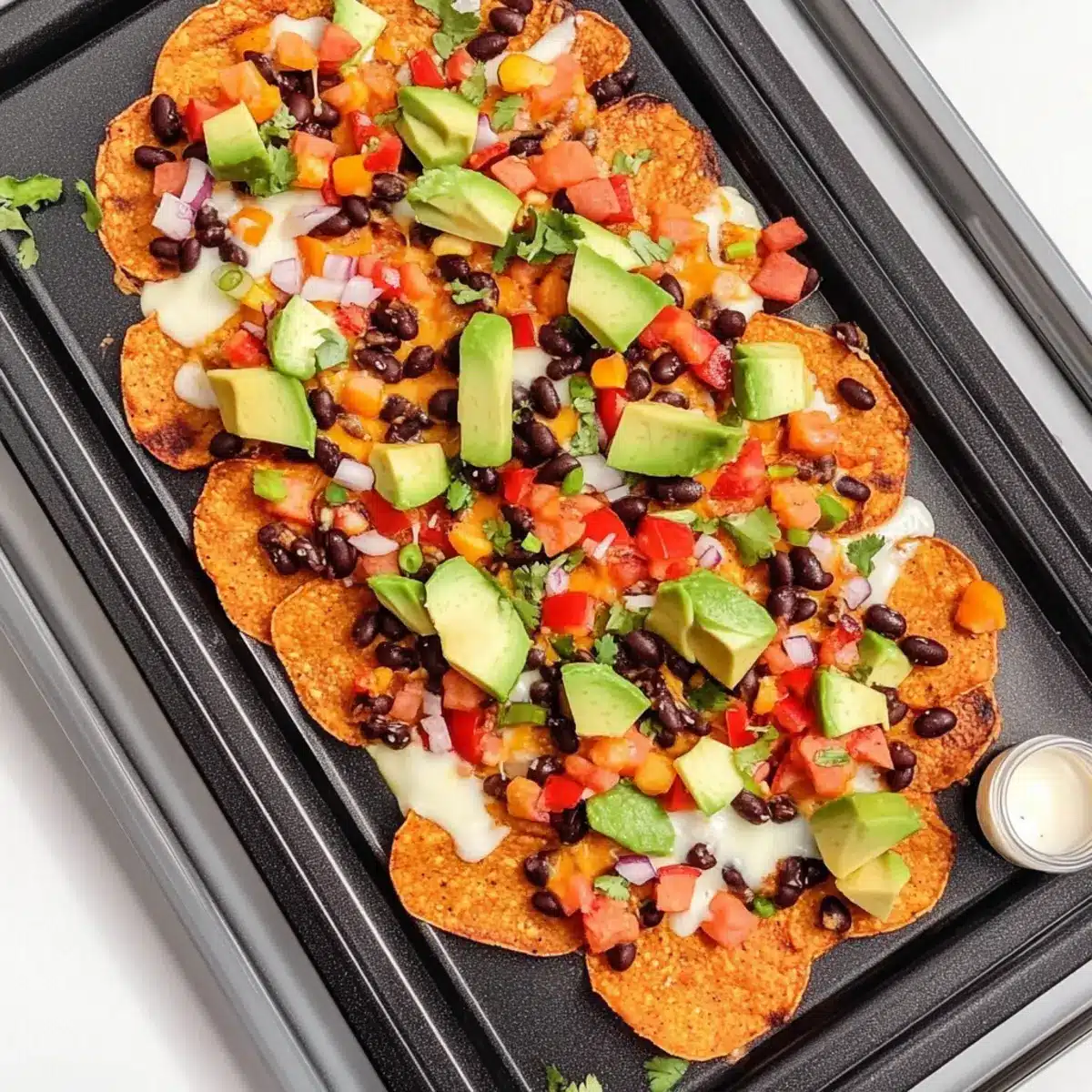 Sheet Pan Black Bean & Sweet Potato Nachos
