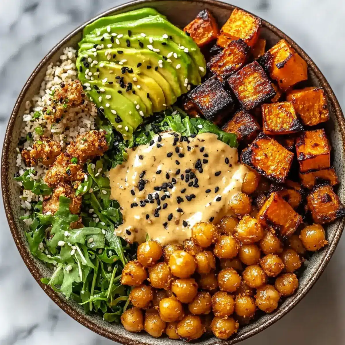 Miso Glazed Sweet Potato Bowl