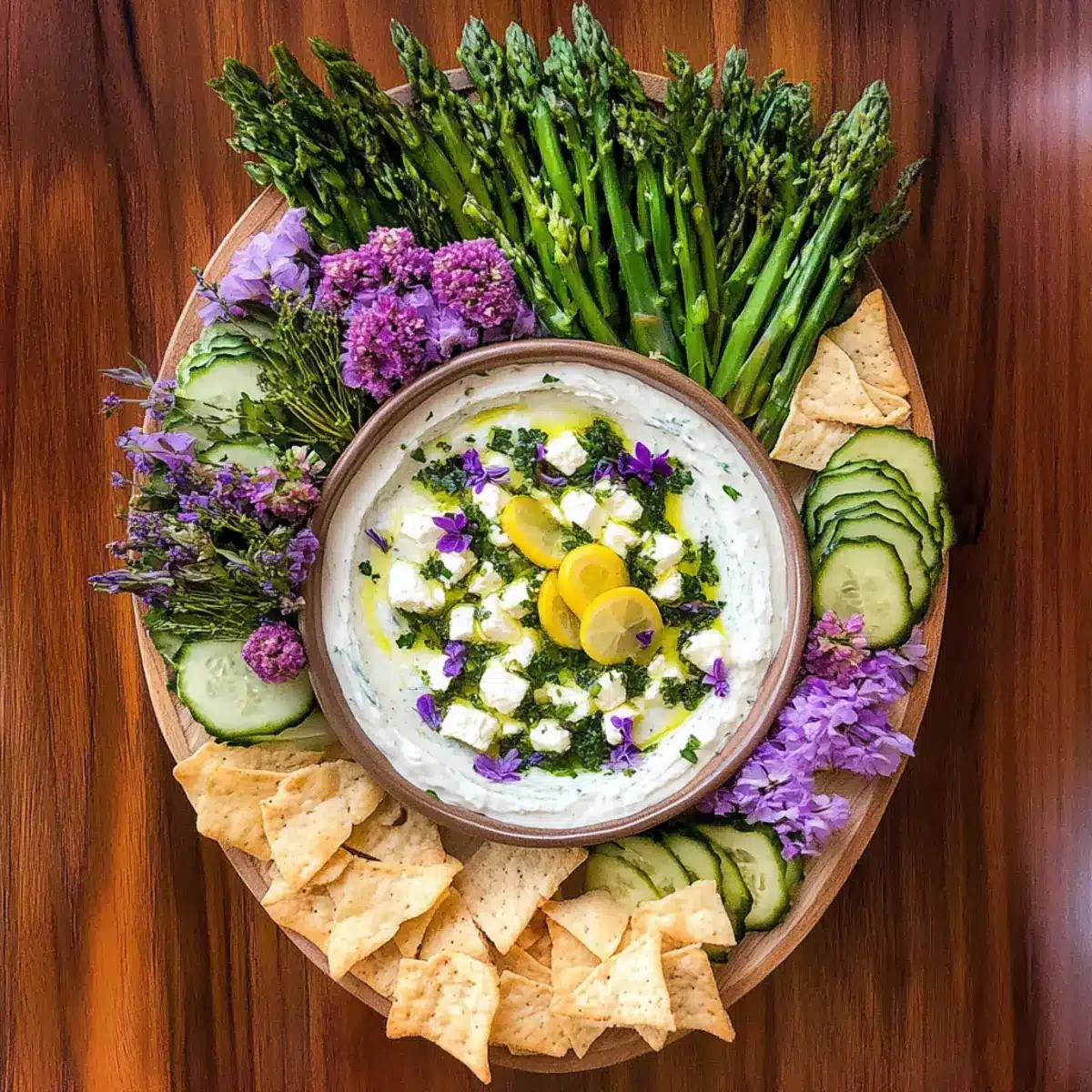 Mediterranean Lemon Feta Dip