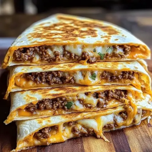Hamburger Quesadilla