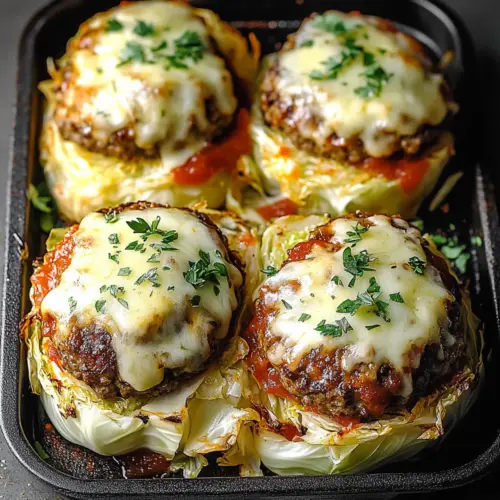 Oven-Baked Cabbage Burgers