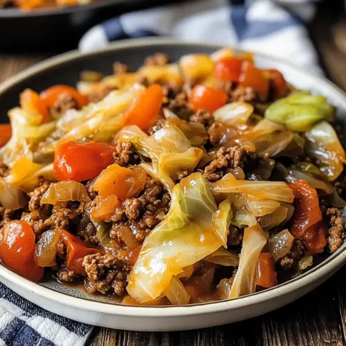 Irish Ground Beef and Cabbage