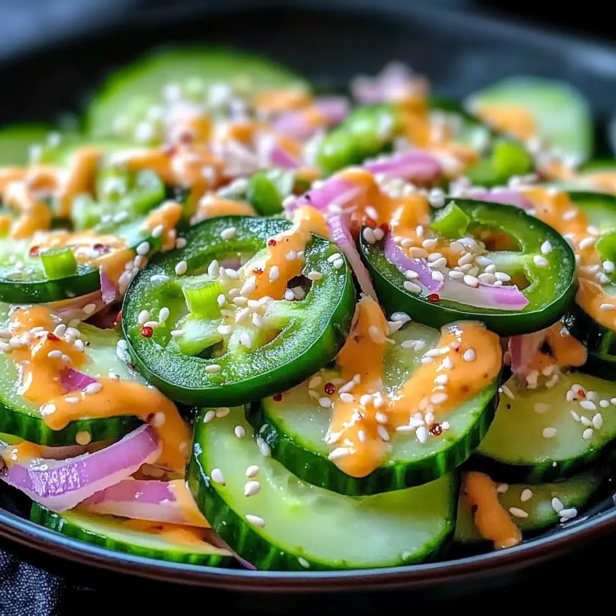 Jalapeno Popper Cucumber Salad